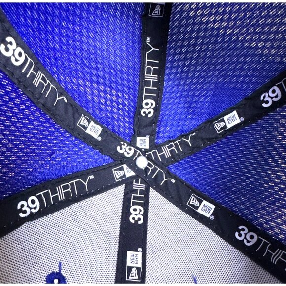 NEW ERA 39/Thirty Medium/Large Denim FB Logo Baseball Cap Cotton / Mesh - Picture 8 of 8